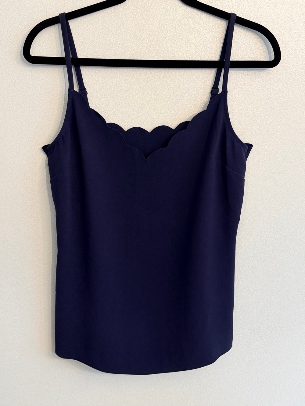 Ted Baker Scallop Navy Spaghetti Strap Top - Size 1